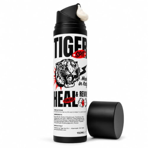 TIGER SPIT Tattoo Aftercare 150ml Ink Reviver, Heals + Protects New Tattoos and Rejuvenates Older Tattoos - 100% Safe & Clean Tattoo Aftercare Balm