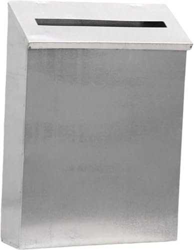 NSTVVEE Cassetta Postale da Parete, Porta giornali, Cassetta Postale Decorativa Antipioggia, Cassetta Postale in Metallo per casa, Ufficio, cancello Esterno (G)
