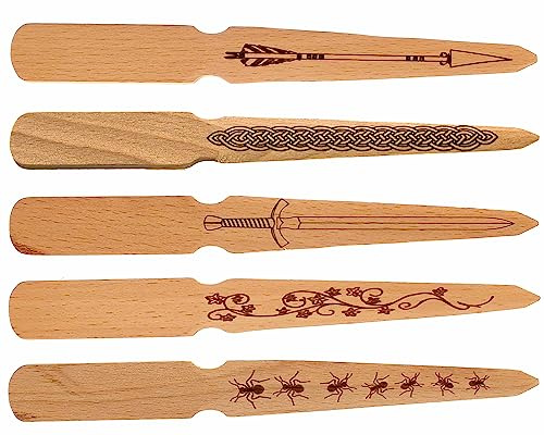Cathcart Elliot Personaliseable Beech Wood Letter Opener Envelope Opener