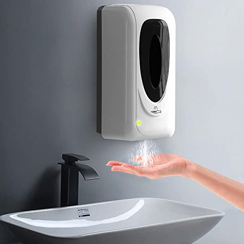 Jewaytec Automatischer Desinfektionsspender 1000ml ,Wandmontage Elektrischer Automatisch Seifenspender mit Sensor, Alkohol Sprühgerät Desinfektionsmittelspender mit Sensor für Home Commerce