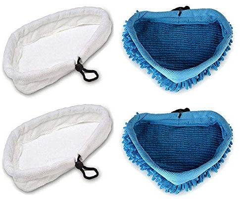Uteruik panni in microfibra universali compatibili con scopi a vapore X5 e Vax S2, 2 panni in microfibra, 2 panni in microfibra corallo