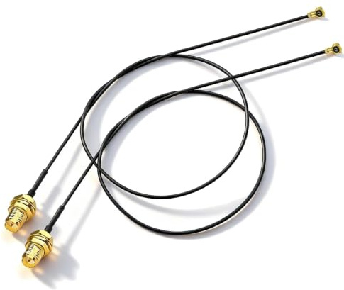 Bingfu M.2 NGFF auf RP-SMA Buchse WiFi-Antennenkabel 30 cm | WLAN Antennenkabel Kompatibel mit Intel AX200NGW, 8265AC, 8265NGW, 7265AC, 9560AC, M.2 NGFF WLAN-Karten und WiFi-Adapter