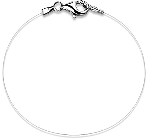 Bo&Pao Angelschnur Kette, Transparente Nylon Schwebende Kette