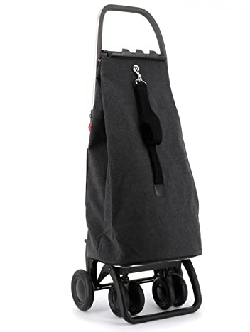 Klappbarer Einkaufstrolley Rolser EcoSak 4 Räder (2 drehbare) - Carbon