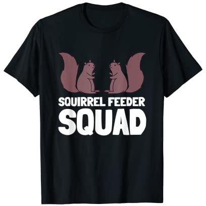 Squirrel Feeder Bird Watching Wildlife Scout T-Shirt