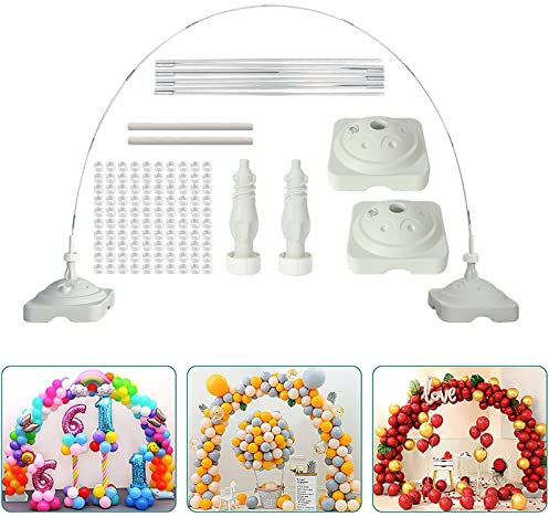 HSPLXYT Verstellbarer Ballonbogen, Ballonbogen-Kit mit Basis und Ballonpumpen, for Geburtstag, Hochzeit, Abschlussfeier, Babyparty, Junggeselle, Weihnachten (Size : XXL)