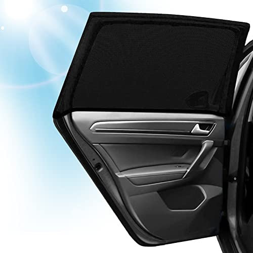 CaiTang 2 Pezzi Tendine Parasole Auto Bambini, Tende Oscuranti Vetri Auto per Finestrini Laterali, Parasole Auto Bambini Block Raggi UV Anti-Zanzara, Universali Tendina Parasole Auto Finestrini