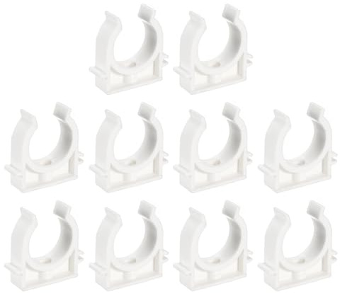 uxcell Lot de 10 colliers de serrage en PVC pour tuyau d'eau de 32 mm OD Support de tuyau Pex en forme de U