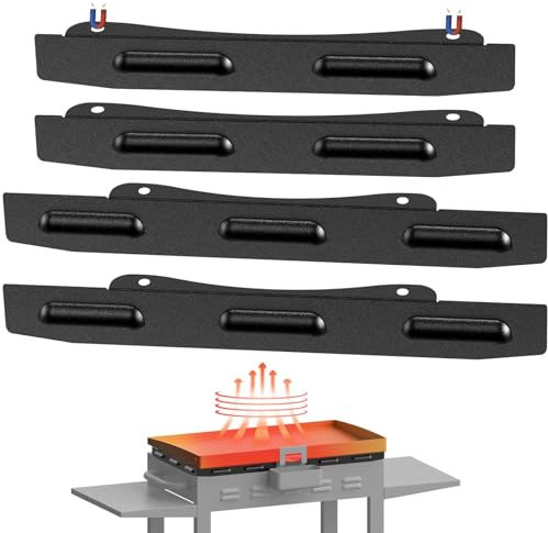 Verbesserter magnetischer Windschutz für 71,1 cm große Blackstone-Grillplatte, Grillzubehör passend für Blackstone Grill, Edelstahl-Bildschirme schützen die Flamme, kompatibel mit hinterer