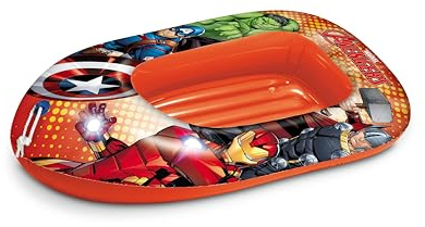Mondo Toys - Marvel AVENGERS BIG BOAT - Inflatable Boat 44 with Soft Base - 16946