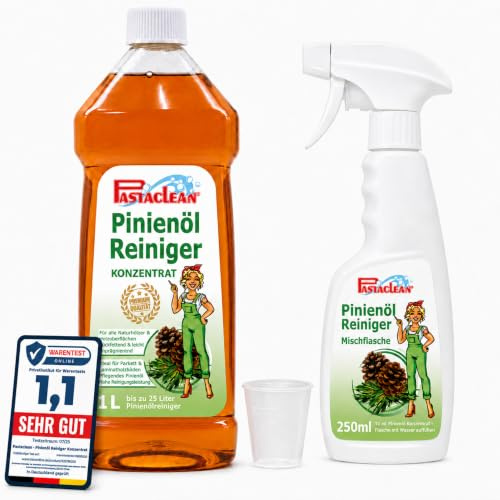 Pastaclean® Pinienölreiniger Konzentrat (1 Liter) Hohe Fett- & Schmutzlösekraft | Allzweckreiniger + Zubehör