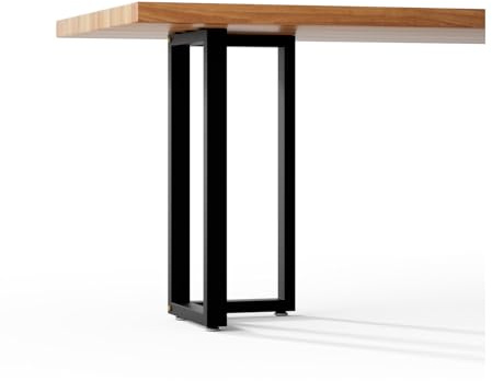 Anvuda 2 Stück Tischbeine Metall Möbelfüße für Sitzbank Schwarz 45X72CM Industrial Tischgestell Tischkufen Mit Vorgebohrten,Schreibtisch, Couchtisch,Tischbeine Outdoor für DIY Sitzbank