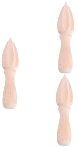Amosfun Presse Agrume 3 Pièces Alésoir Presse-agrumes Presse-citron En Bois Presse-agrumes En Bois Alésoir à Agrumes Bambou