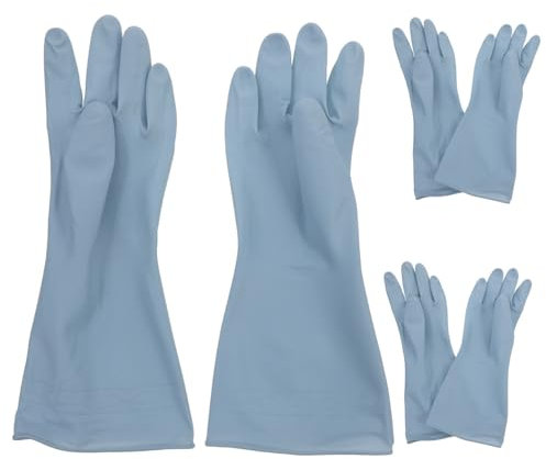GRIRIW 3pairs Dish Washing Gloves Bowls Pot Pan Washing Gloves for Kitchen Reusable Dishes