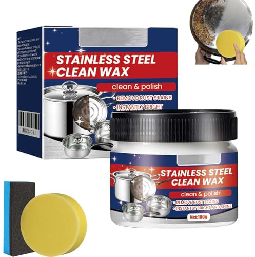 Nuova pasta detergente magica nanotecnologia in acciaio inox, detergente per alluminio e acciaio inossidabile, detergente per forno per elettrodomestici, detergente per fornelli a gas per pentole e