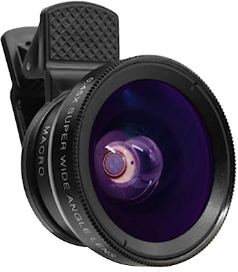 SEWACC 0,45 Stück Weitwinkel und 12,5 Stück Makro Handy Kameraobjektiv aus Metall und Glas Wasserfest Einfache Installation für Smartphone Fotografie