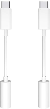 GNUADZ USB C auf 3,5 mm Kopfhörer Jack Adapter, 2 Pack USB C Klinke Adapter | Kompatibel mit iPhone 16 Pro Max/16 Pro/16 Plus/16/15 Pro/15, Samsung Galaxy S24 S23 S22 S21 S20, Google Pixel 8/7