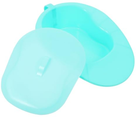 SAFIGLE Portable Bed Pan Lid for Elderly Men and Women, Large Lightweight Bedpan for Bedridden Patients, Plastic Commode Suitable for Hospital and Home Care