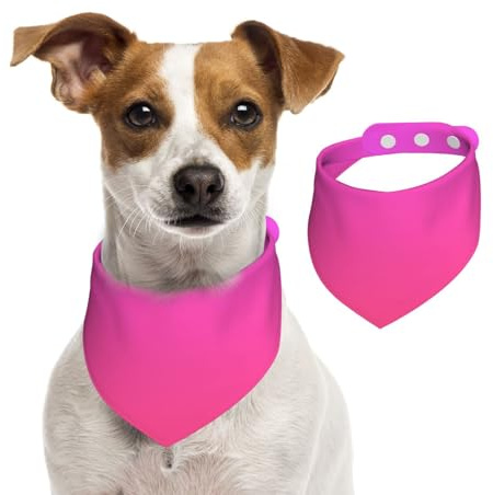 Hundehalstuch, Katzen-Halstuch, Violett-Rosa, Farbverlauf, 1 Stück, Hundezubehör für kleine Hunde