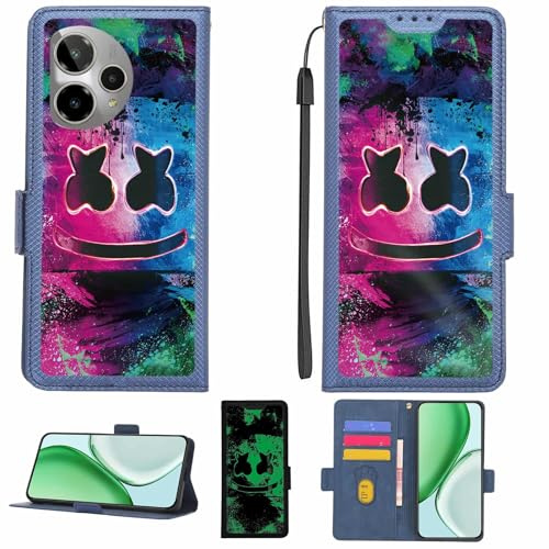 Aroepurt fodral kompatibelt med Cricket Icon Pro 2026 telefonfodral flipskydd [med härdat glas skärmskydd] [RFID-blockering] [ljuseffekt] LPT-BQ