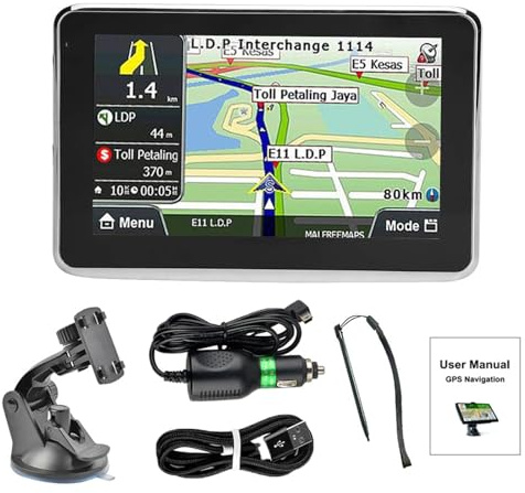 AceSupever 5-Zoll GPS Navigationsgeräte für Auto, Lebenslange Kartenupdates