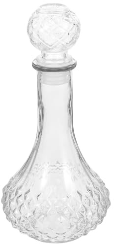 WATIIFUFU Bottiglia di Vetro Trasparente 500ml per Vino e Liquori Design Creativo, Gusto Intenso, per Banchetti e Uso in Bar