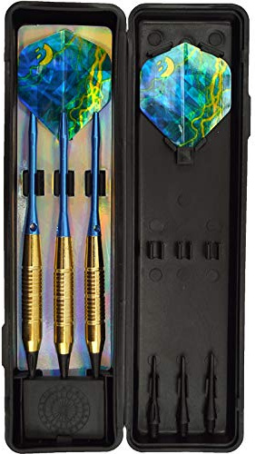 BEST SPORTING Dartpfeile Typhoon - Softdarts Set (3 Stück) – Messing Barrel, Aluminium Schaft, Polyester Flights, Nylonspitzen – Inkl. Slimline-Etui - 14, 16 oder 18 g