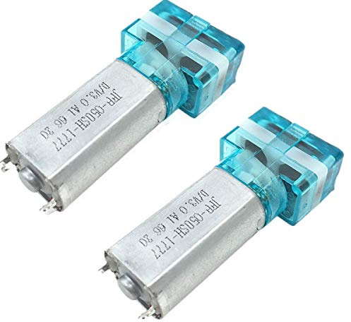 Artshu 2 unids micro bomba de vacío DC 3V 6V 50KPA presión negativa baja flujo bomba de aire para dispositivo de ahuecamiento tanque de pescado 0.5L/min (6V)
