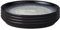 Denby - Halo Coupe Dinner Plates Set of 4 - Reactive Glaze Dishwasher Microwave Safe Crockery 26cm - Black, Grey Ceramic Stoneware Tableware - Chip & Crack Resistant