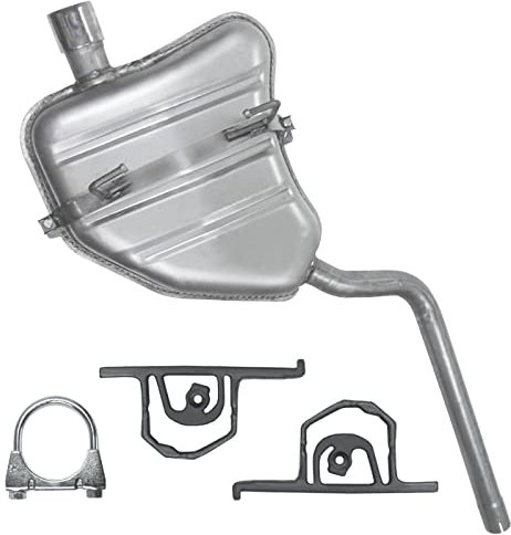 Polmo Endschalldämpfer Auspuff Endtopf für Mini Cooper R50 R52 R53 Cabrio 1.6