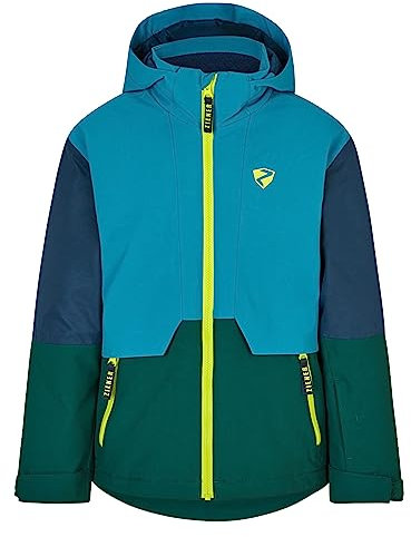 Ziener Jungen AZAM Ski-Jacke, Winterjacke | wasserdicht, winddicht, warm, deep green, 104