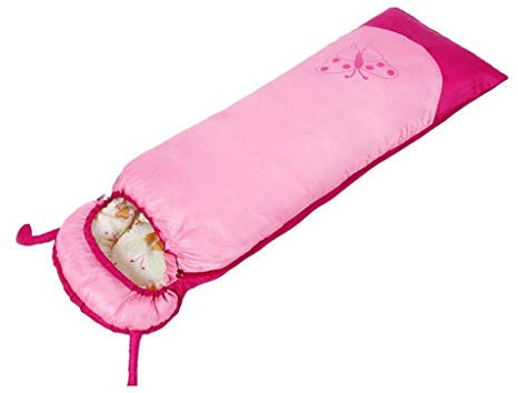 Schlafsack, Kinderschlafsack für Kleinkinder, Jungen und Mädchen, perfekte Größe für Pyjamapartys, Camping und Übernachtungsreisen (Pink)