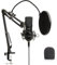 Auronic USB Mikrofon PC - Gaming Mikrofon mit Arm - Gaming Microphone PC - Podcast Mikrofon - PC Mikrofon - Streaming Mikrofon - Microfon - Kondensatormikrofon - Kondensator Mikrofon - Mikro - Schwarz