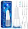 Idropulsore Dentale Professionale Idropulsore Oral Irrigatore Dentale: idropulsore portatile 310ML 6 Ugelli e 3 Modalità, IPX7 Impermeabile Idropulsore Dentale Elettrico per La Casa e I Viaggi