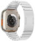 MaKTech Correa de Titanio Para Reloj,Brazalete de Metal Ligero con Esquina Redondeada y Hebilla Integrada,para Apple Watch 10/9/Ultra 2/SE/8/7[2024] (46mm/45mm/44/49mm,Plateado)