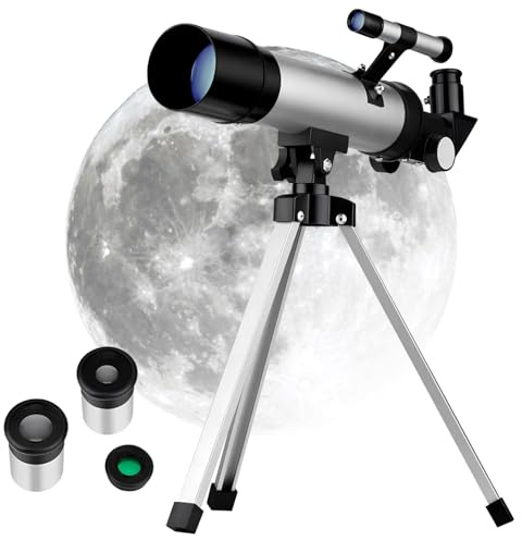 KOMBIUDA Refraktor-teleskop Mit Verstellbarem Stativ Astronomieteleskop Zur Sternen Und Planetenbeobachtung Leicht Und Tragbar Für Outdoor- Präzises Fokussiersystem Aus Aluminiumlegierung