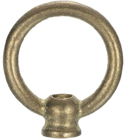 sourcing map Écrou à œil - Charge maximale de 100 kg - Filetage M10 - Anneau femelle en cuivre pour suspension de lustre - 58 x 50 mm