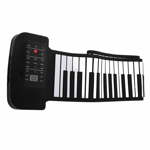 CHICIRIS Rolling Up Piano Tastiera per Rotolo a Mano Tastiera Elettronica Pieghevole 88 Tasti Ricaricabile Ricaricabile 88 Tasti Arrotolati per Piano (88 chiavi in ​​inglese)