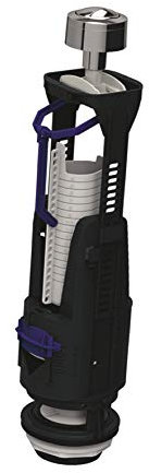 Geberit WC-Spülkasten Typ 240, Doppelspülventil und verchromter Druckknopf