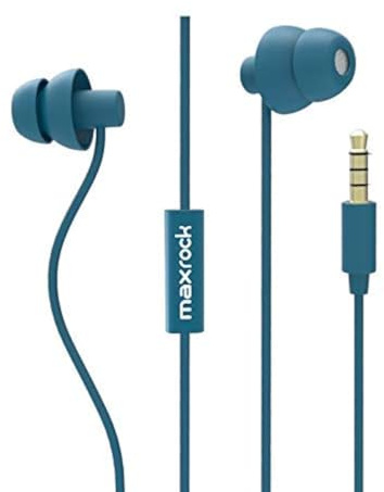 MAXROCK Sleep Earplugs - Noise Isolating Ear Plugs Sleep Earbuds Headphones with Unique Total Soft Silicone Perfect for Insomnia, Side Sleeper, Snoring, Air Travel, Meditation & Relaxation(wh) (Blue)