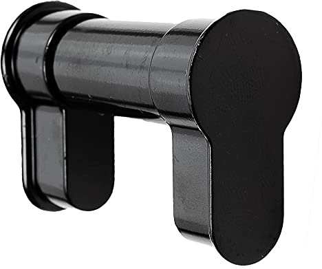 FELGNER UniBlind Blindzylinder | Schlüsselloch Abdeckung Schloss Schließzylinder für Türschloss - individuell verstellbar - 50 mm bis 76 mm Länge - schwarz