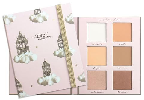 Neve Cosmetics ArtDiary Palette, 6 ciprie con texture e sottotono differenti | Powder Palace Palette