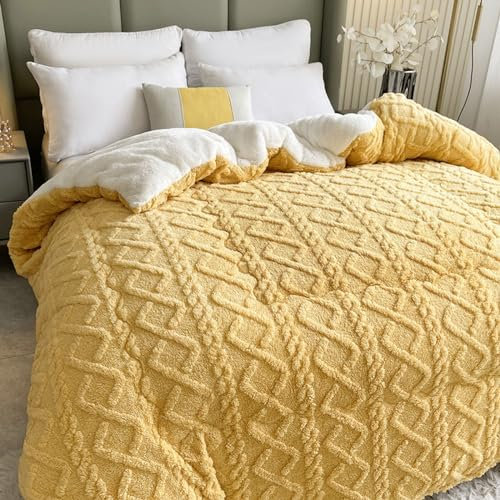Verdickte Super Weiche Winterdecke, Winter Steppdecke Dicker Lamm-Kaschmir, Decke, Flauschige Kaschmir-Steppdecken,Warme Winterdecke 150x200cm 4kg