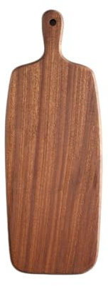 Dxcaicc Tagliere in Legno con Manico, Taglieri da Cucina in Legno, Grandi Tavole di Affettati in Legno, Tavola da Servizio di Formaggio, Tagliere in Legno per Carne Pane Formaggio (16 X 6 Pollici)