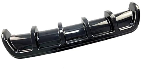 Avfpra Heckspoiler Für VW Für Golf MK3 5 6 Für GTI MK7 Glänzend Schwarz Auto Hintere Stoßstange Lip Diffusor 6 Shark Fin Spoiler Kofferraumdachspoiler(Schwarz)