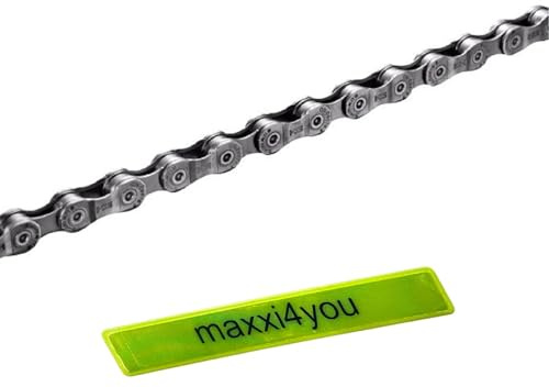 Shimano E-25 Kette CN-E6070-9 9-Fach 138 Glieder inkl. maxxi4you Reflexband
