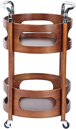 Carrello portatile a 3 ripiani per servire cibo da esterno con portabottiglie – versatile carrello da tè su ruote per catering e cucina – diversi stili disponibili