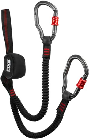 FIXE - Disipador de Vía Ferrata FLAMENC – Anclaje Clásico, Brazos Elásticos con Doble Desbloqueo, HMPE/Poliéster/Aluminio 7075, EN 958:2024 – 500 g
