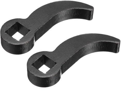 sourcing map 2PCS Pry Bar Wrench Adapter, 1/2 D Star-Shaped Thickened Carbon Steel Half Shaft Removal Tool Crowbar Wrench Adaptor Head Ratchet Tool for Tight Spaces Axle Automotive Car Repair