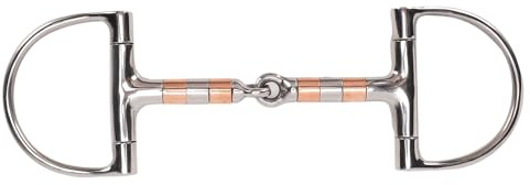 Brrnoo Filetto Ad Anello in Acciaio Inossidabile Compatto Anti- per Bocca di Cavallo con Design Delicato e Rilassante per Il Controllo Equestre